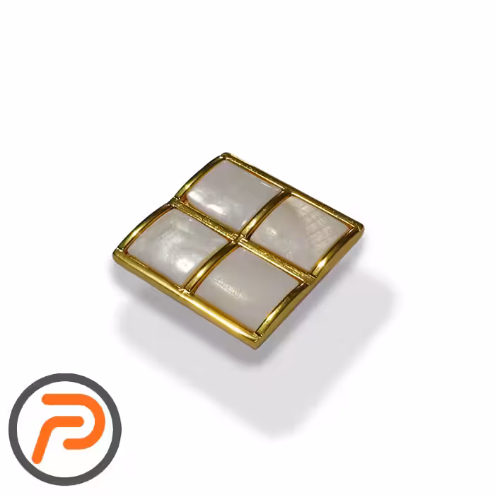 دستگیره طلایی صدفی مربعی مدل ویکتوریا