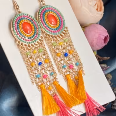 گوشواره دخترانه زیبا اکسسوری دخترانه زیورآلات زنانه زیبا برای کادوتولد