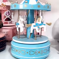 چرخ وفلک موزیکال دکوری کاروسل
