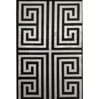 فرش ماشینی کاشان طرح k08m مشکی