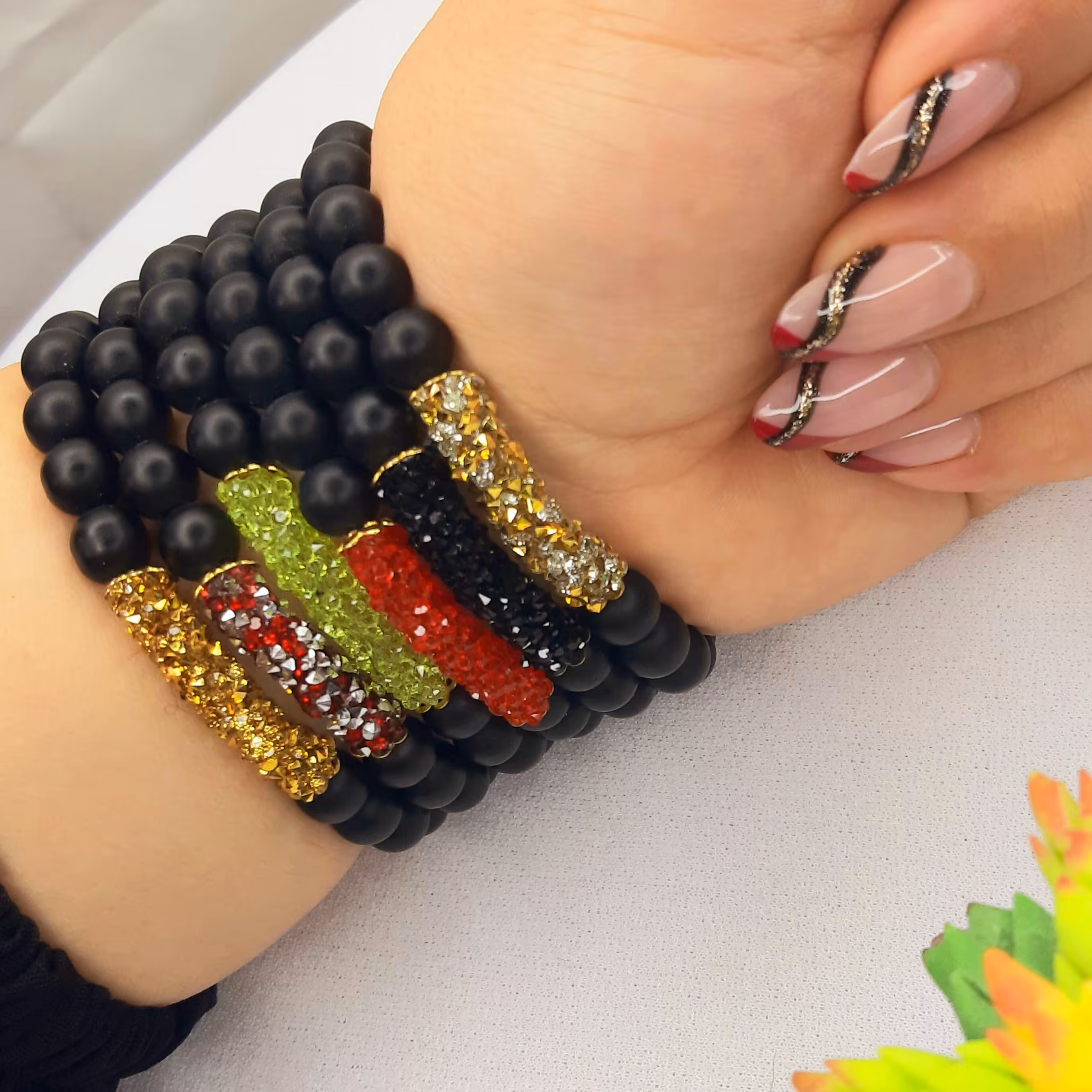 دستبند اونیکس مشکی