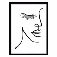 قیمت و خرید تابلو دکوراتیو مدل پرتره لاین‌آرت و مینیمال کد 1132