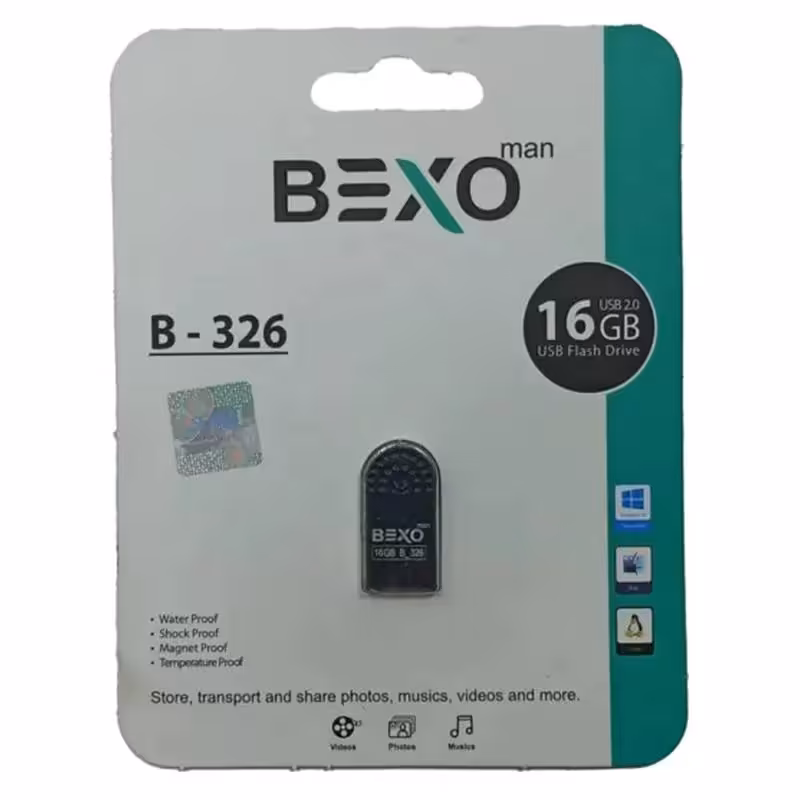 فلش مموری بکسو مدل B-326 ظرفیت 16 گیگابایت