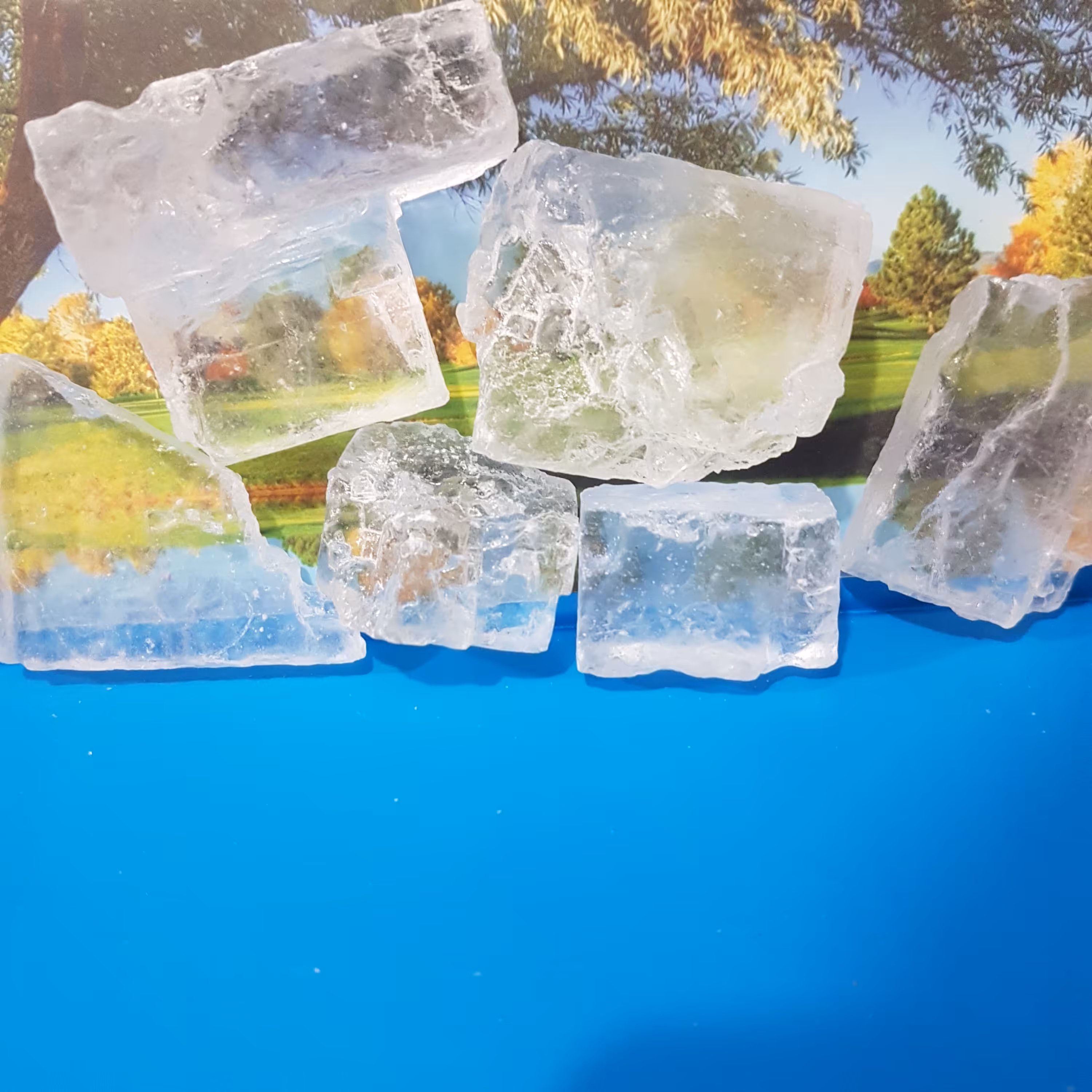 سنگ نمک کریستالی بلوری دلنمک شفاف 500 گرم