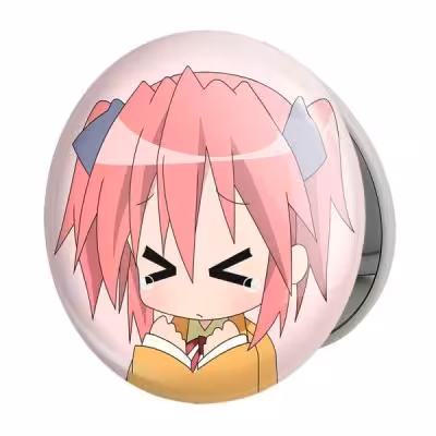 آینه جیبی خندالو طرح یوتاکا انیمه ستاره خوش شانس Lucky Star مدل تاشو کد 23614
