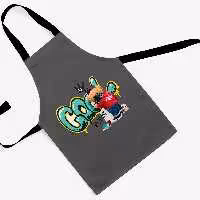 پیشبند تدی مخمل چاپ دیجیتال قابل شستشو و رنگ ثابت دارای آستر ضدآب کد 42