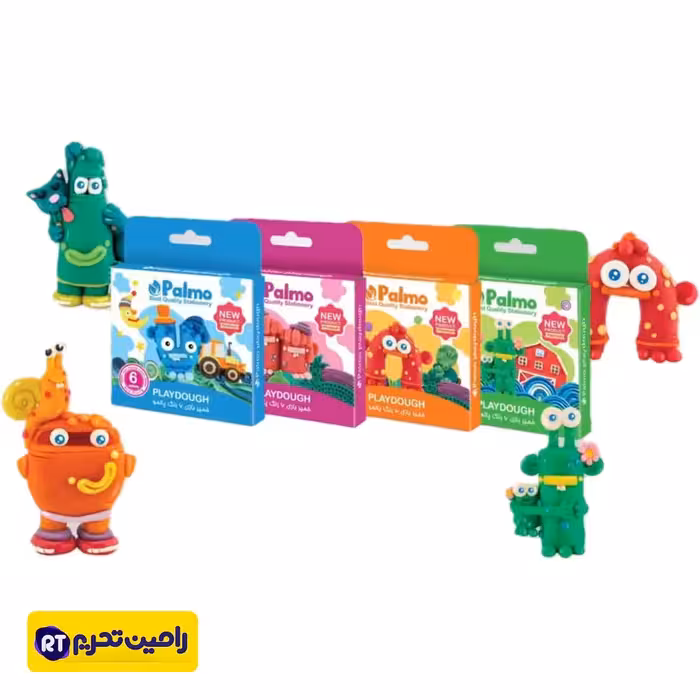 خمیر 6 رنگ مقوایی پالمو palmo