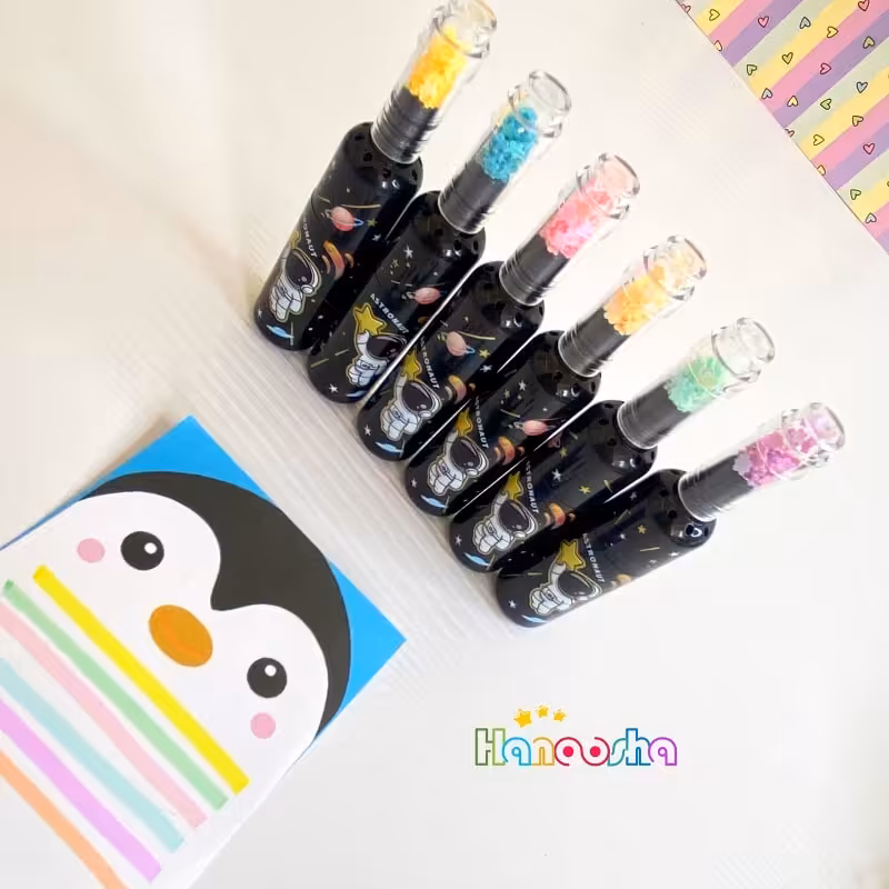 ماژیک هایلایت کهکشانی طرح فضانورد بسته 6 عددی