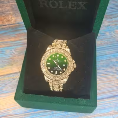 ساعت مردانه رولکس بند حکاکی دارای گارانتی
