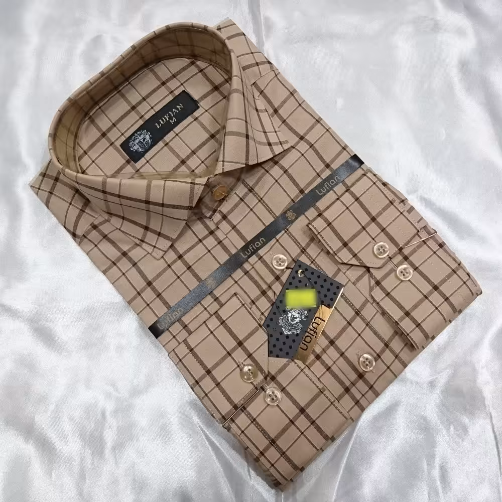 پیراهن آستین بلند مردانه (مخصوص کت و شلوار) (سایز  مدیوم) (3)