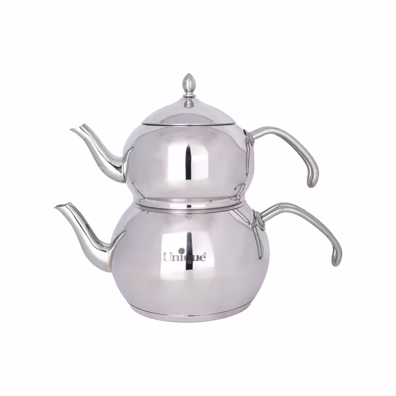 کتری و قوری یونیک طرح استیل کد 7272