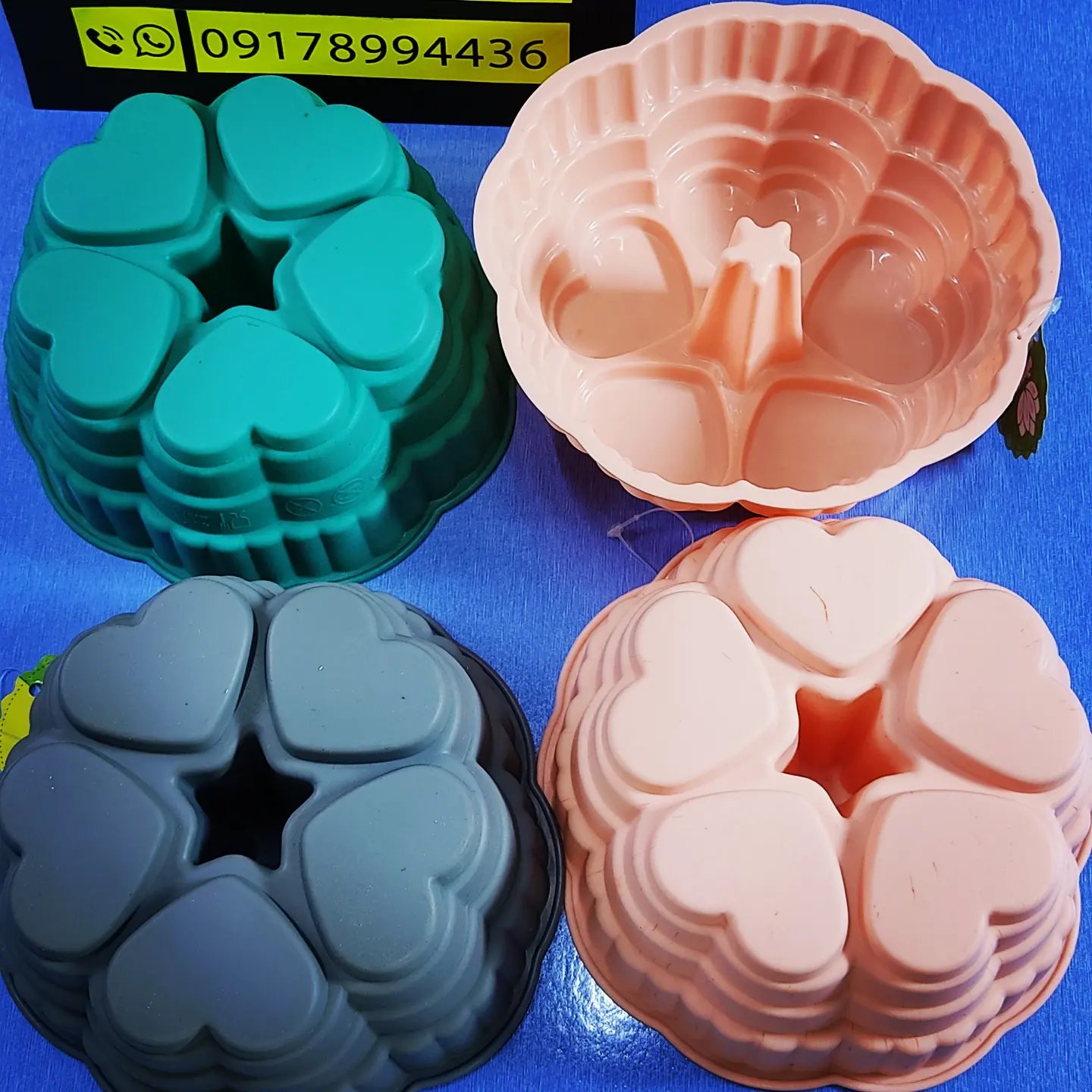 🍰قالب کیک و ژله‌ی سیلیکونی نسوز🍰

🌸مدل پنج قلب
🌸مقاوم دربرابر 240 درجه حرارت