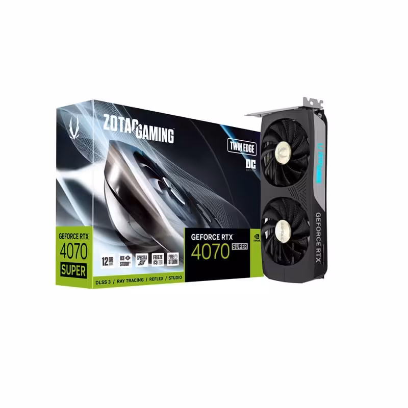 کارت گرافیک زوتاک مدل RTX4070 SUPER Twin Edge OC 12GB