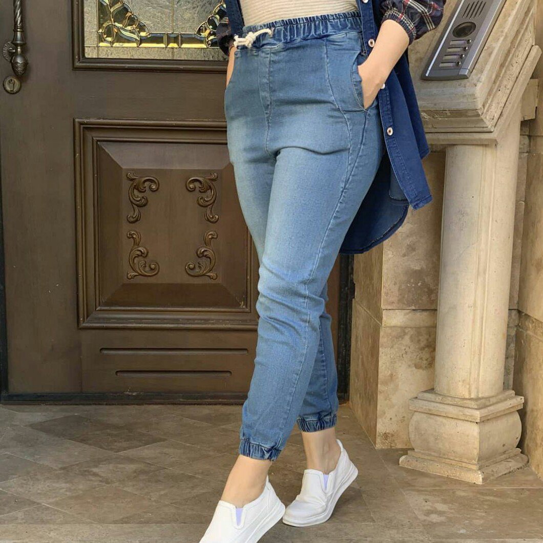 شلوار جین گت دار