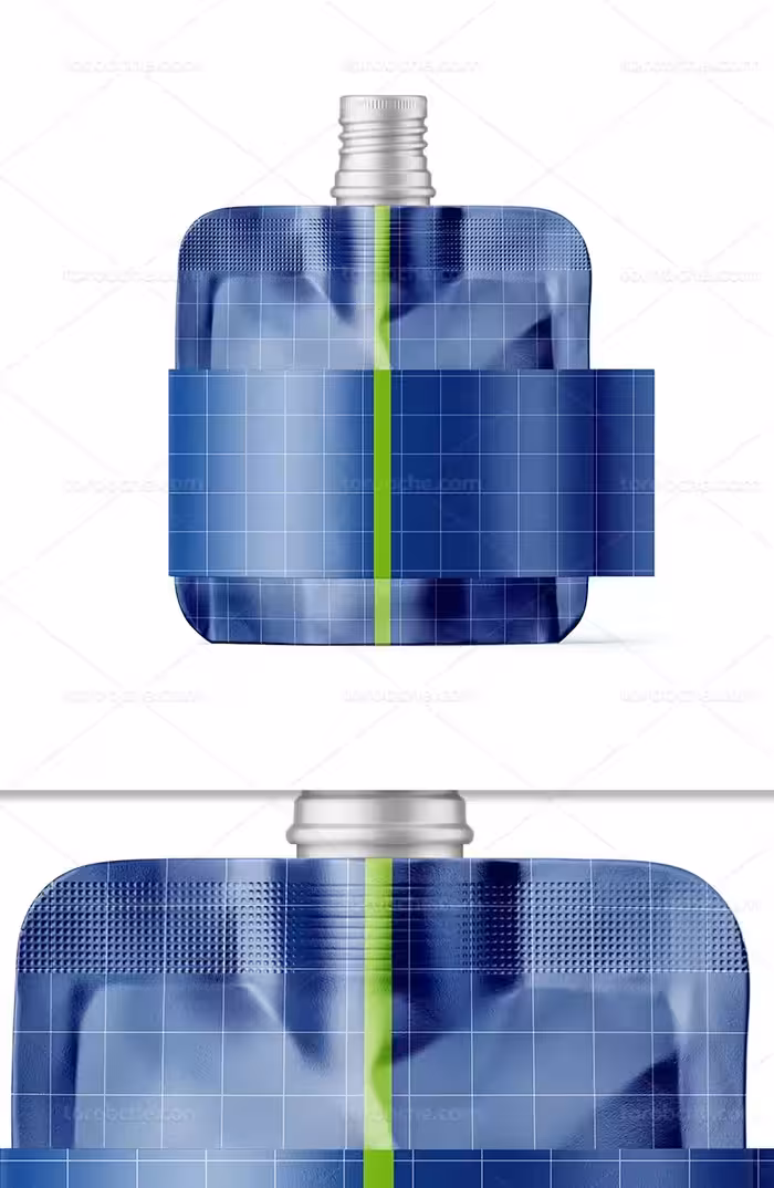 موکاپ بسته بندی تیوپی با لیبل | گرافیک با طعم تربچه
