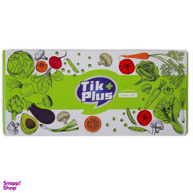 کیسه فریزر تیک پلاس مدل آسان مصرف بسته 200 عددی