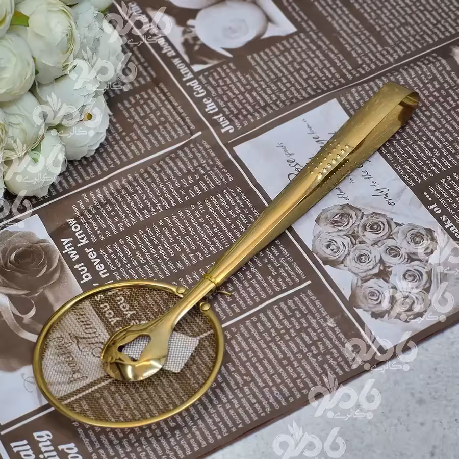 انبر روغن گیر طلایی