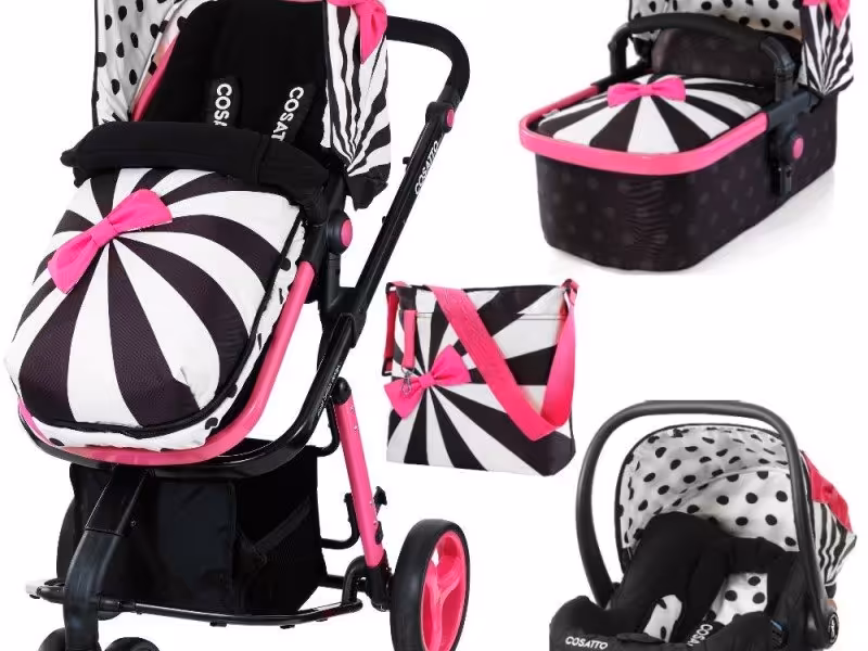 ست كالسكه 4 تكه پاپيونی cosatto كد 3167