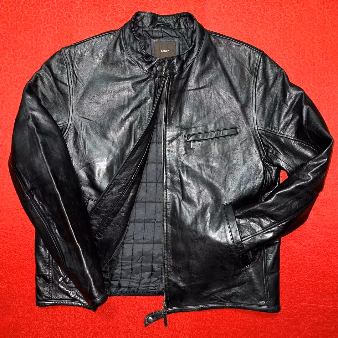 کاپشن چرم دباغی شده ی گاومیش سوئیسی