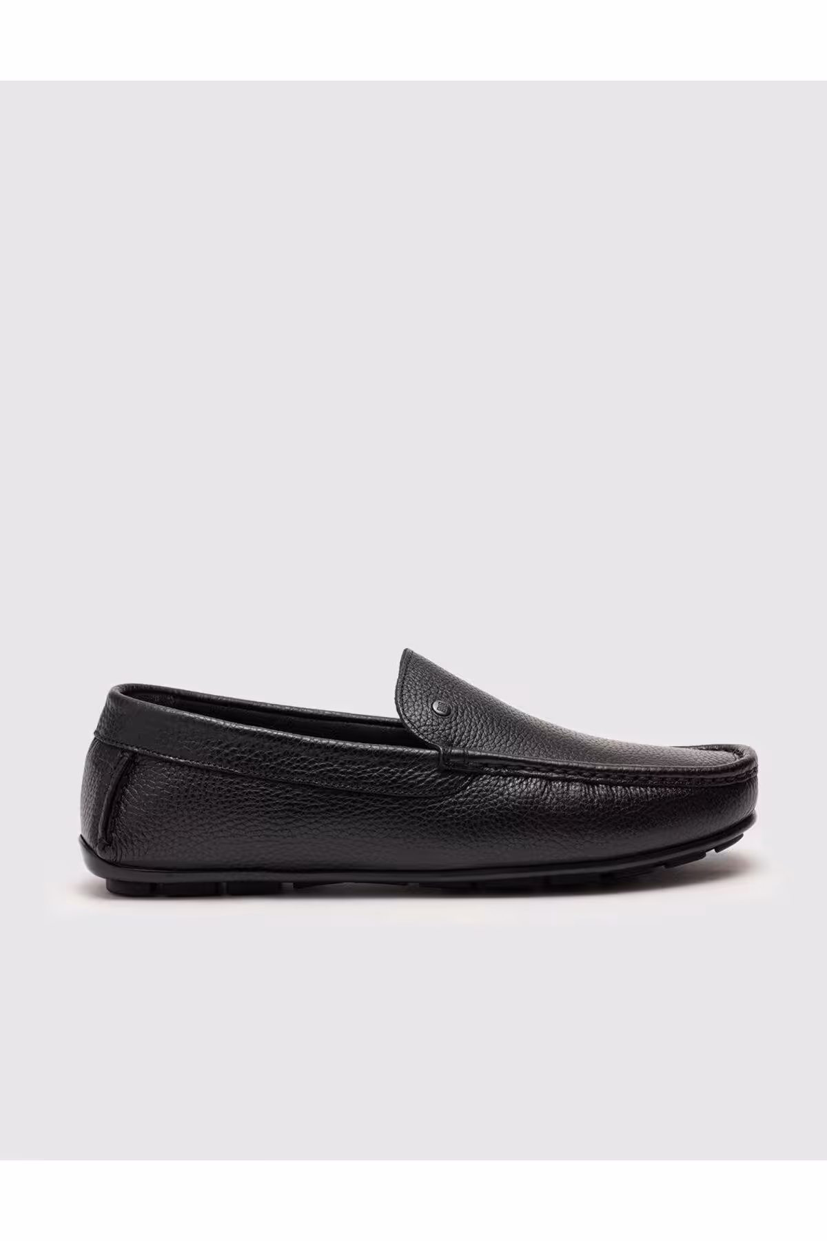 کفش های کژوال مشکی مردانه سیاه چرمی واقعی Loafer Cabani