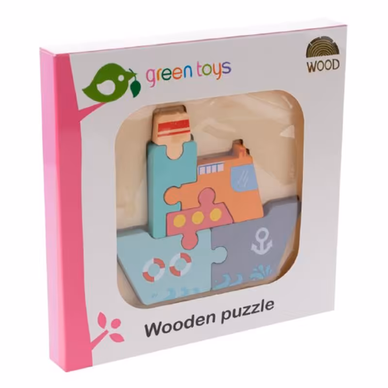 پازل چوبی جاگذاری طرح کشتی کد 1626