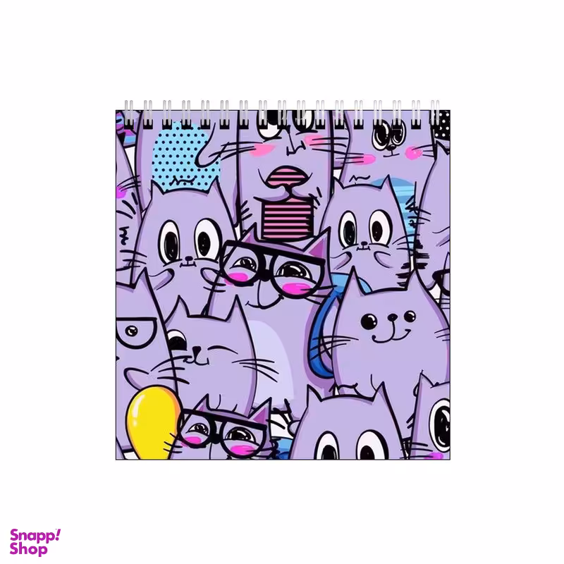 دفتر طراحی طرح پترن گربه های عینکی کد 3452591