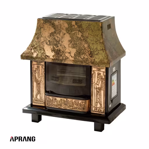 شومینه گازسوز توان مدل الماس 15000 - طلایی