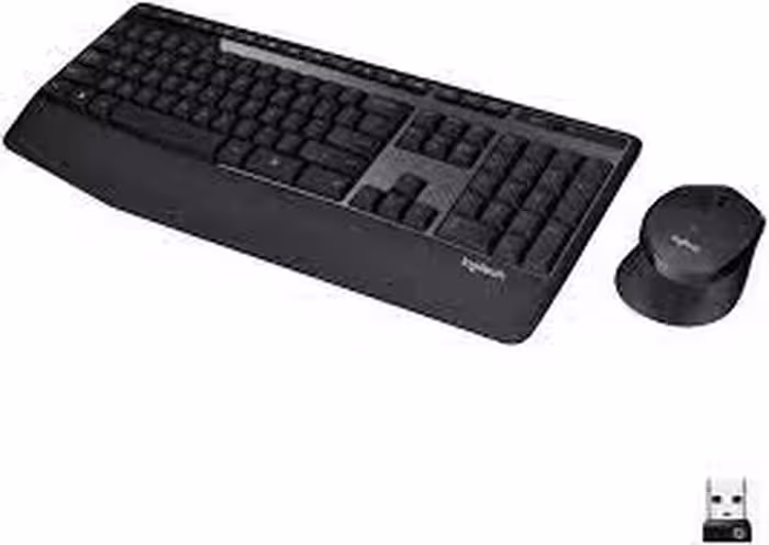 کیبورد و ماوس بی‌سیم لاجیتک MK345 با حروف فارسیKeyboard Logitech(مشکی)