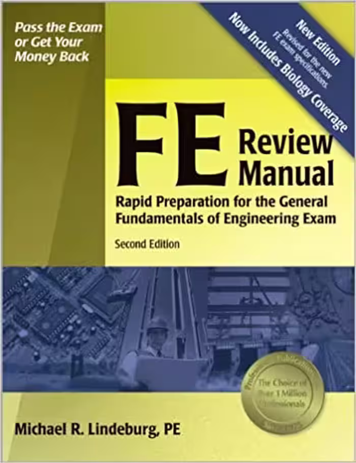 󾕇 دانلود کتاب FE Review Manual - Rapid Preparation For The General Fundamentals Of Engineering Exam, 2nd ed, 2006 - دانلود کتاب های دانشگاهی