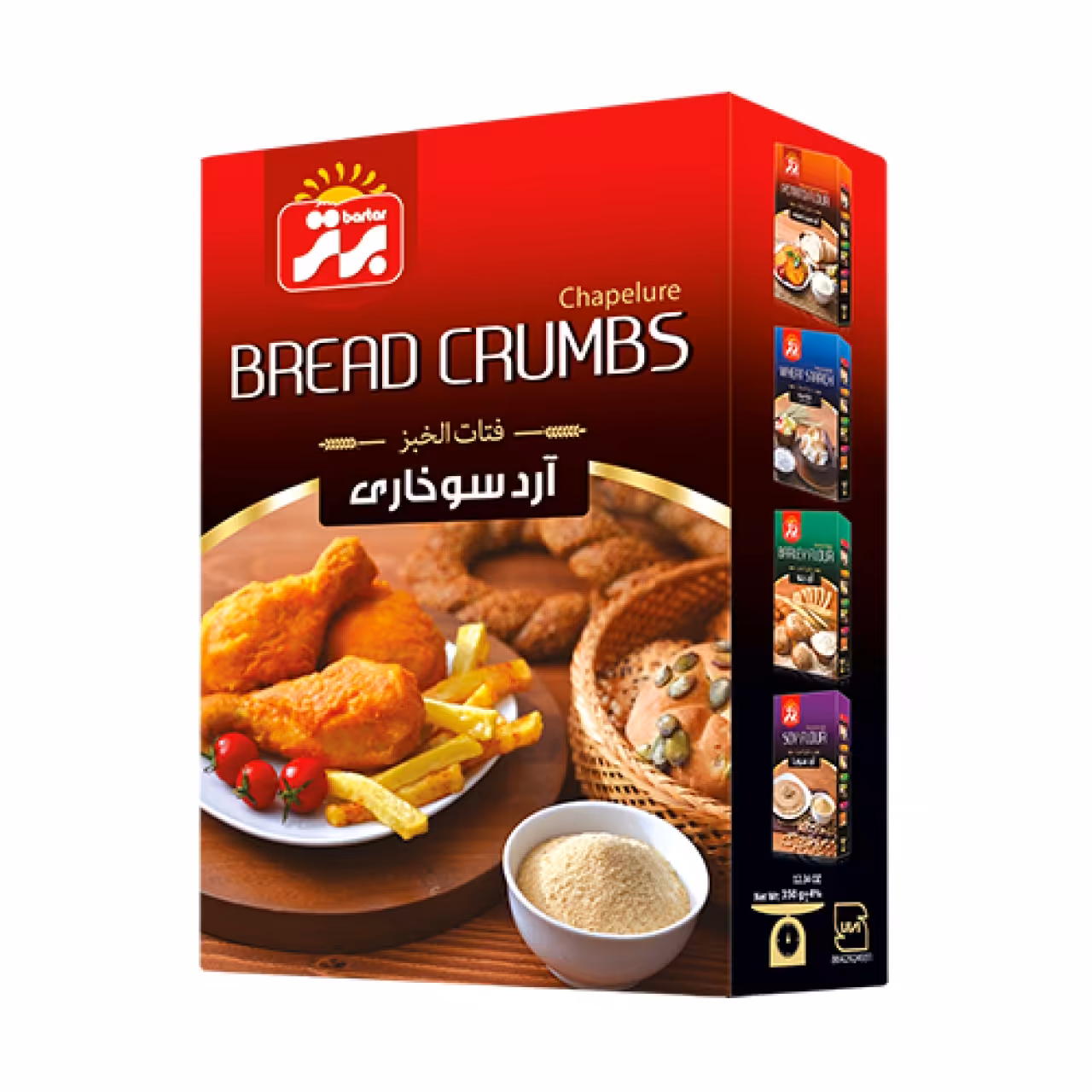 آرد سوخاری 350 گرم برتر