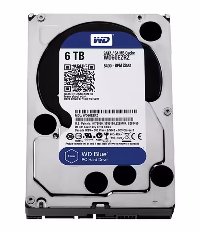 هاردديسک اينترنال Western Digital سری آبی مدل WD60EZRZ ظرفيت 6 ترابايت - فروشگاه اینترنتی طیف سنتر
