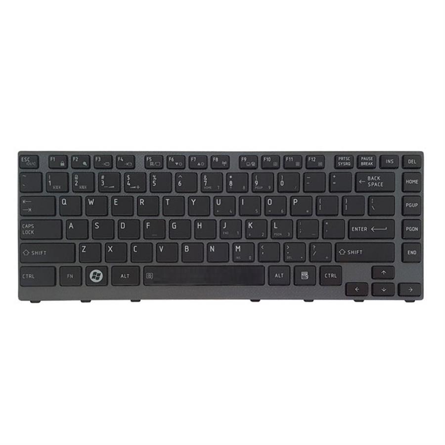 کیبورد لپ تاپ توشیبا مدل Satellite M640 مشکی با فریم طوسی