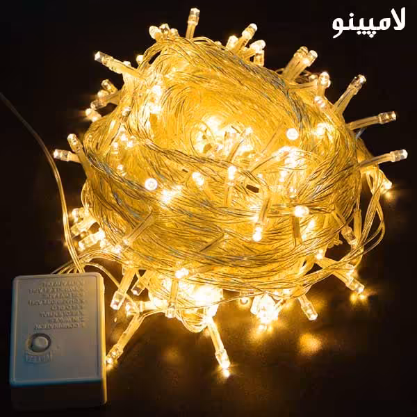 ریسه سوزنی آفتابی ال ای دی 10 متری با ریموت