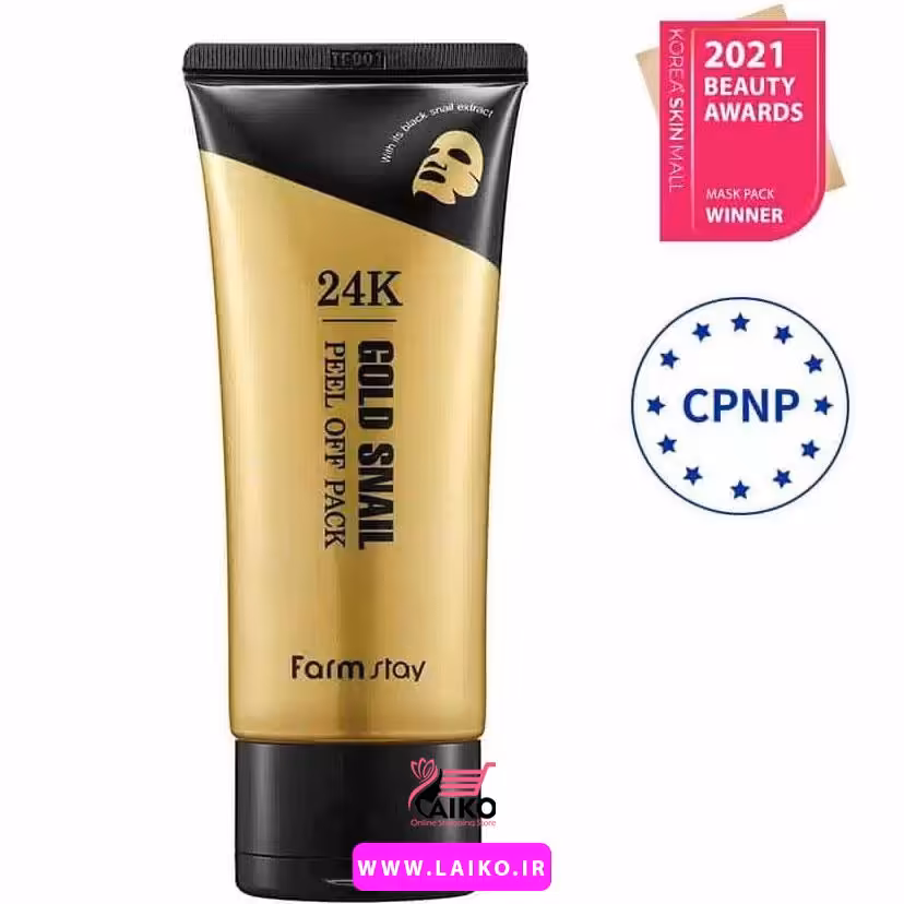 ماسک طلای 24 عیار مدل GOLD SNAIL فارم استی Farm Stay
