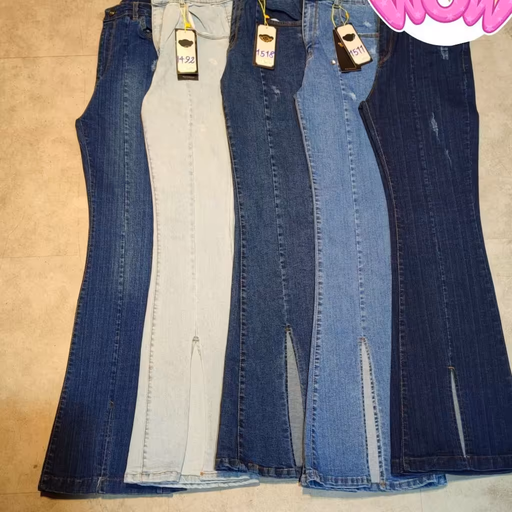 شلوار زنانه بوت کات جلو چاک