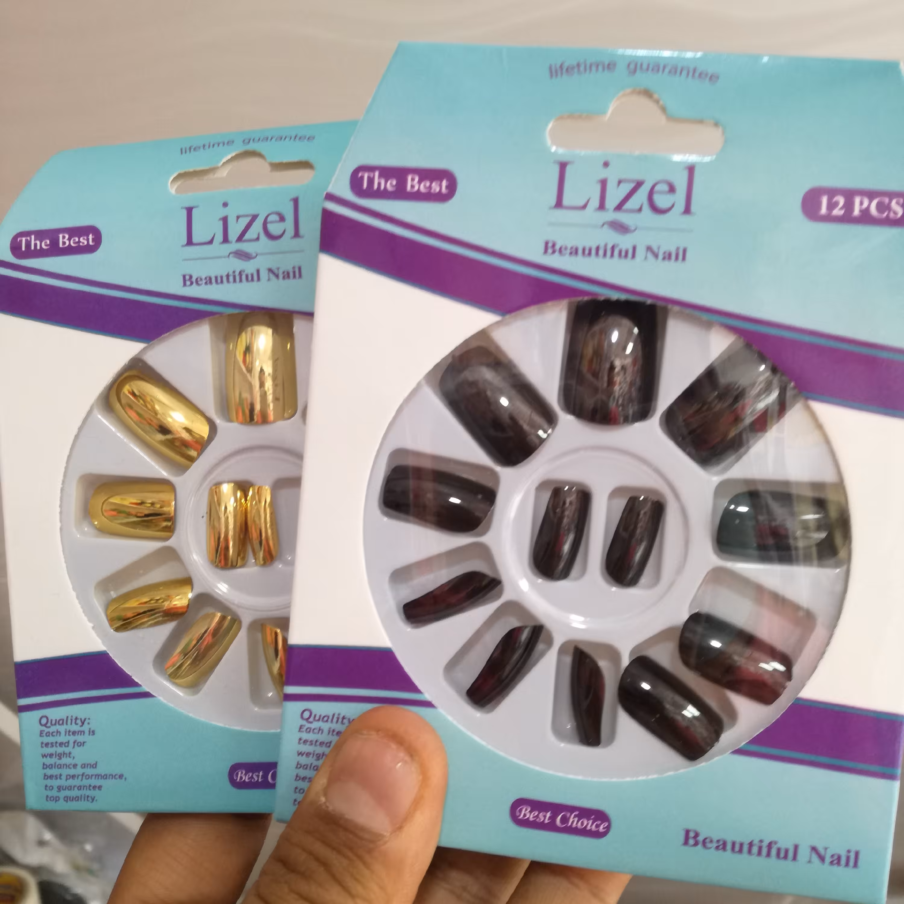 ناخن مصنوعی زنانه آینه‌ای