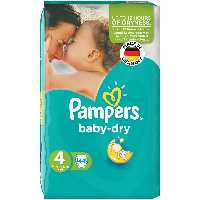 پوشک پمپرز آلمان مدل Baby Dry سايز 4 بسته 44 عددی