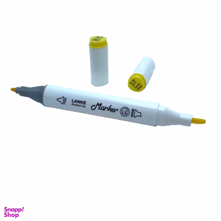 ماژیک راندو دو سر لانک رنگ Pastel Yellow کد 37