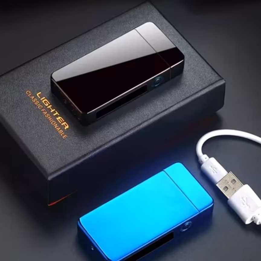 فندک الکتریکی شارژی لمسی یک عدد رنگ مشکی