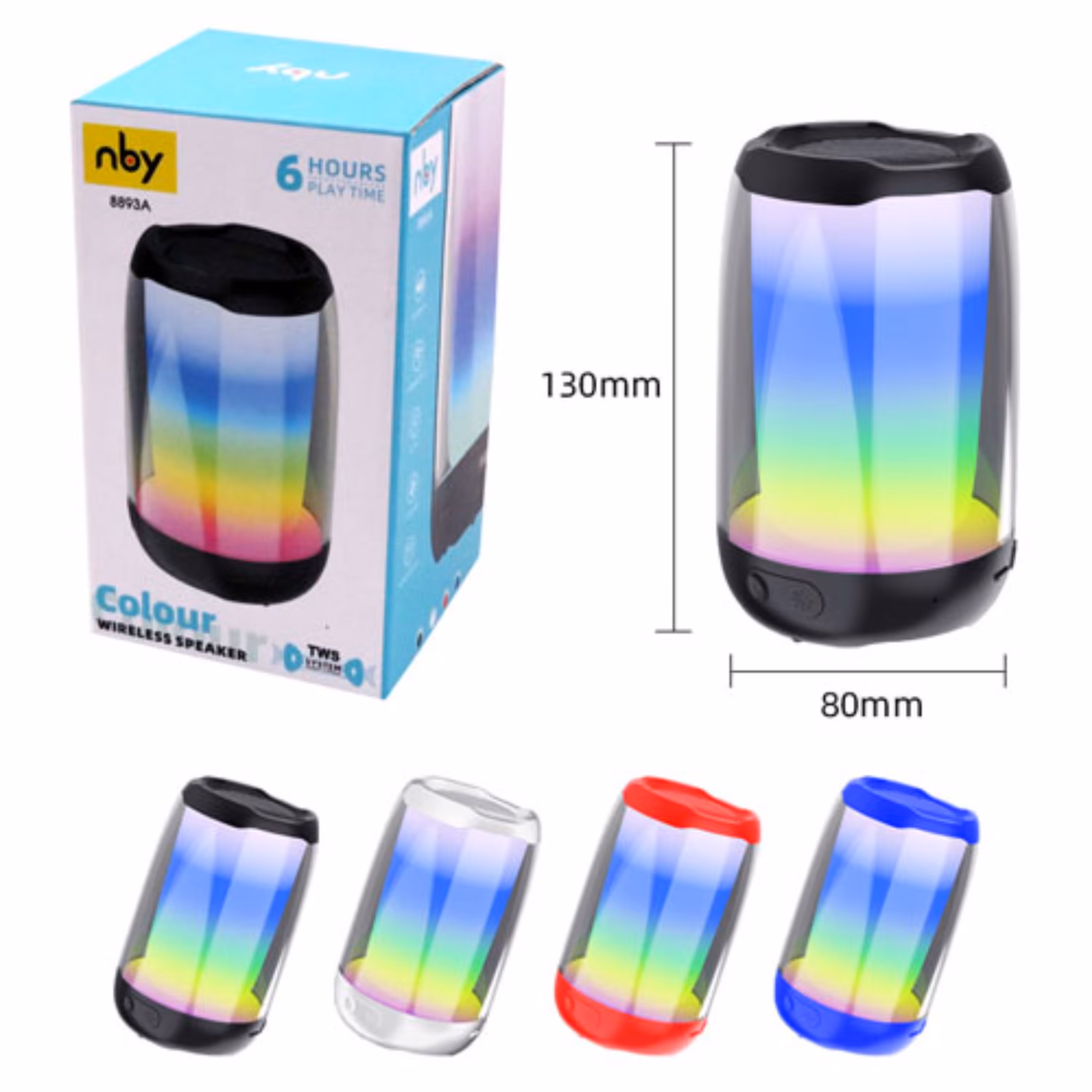 اسپیکر بلوتوثی قابل حمل nby مدل 8893a