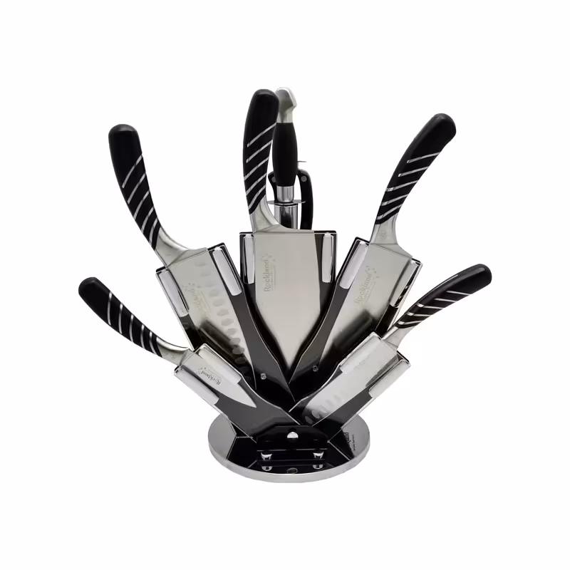 سرویس چاقو آشپزخانه راکلند 8 پارچه کد 2104 مشکی