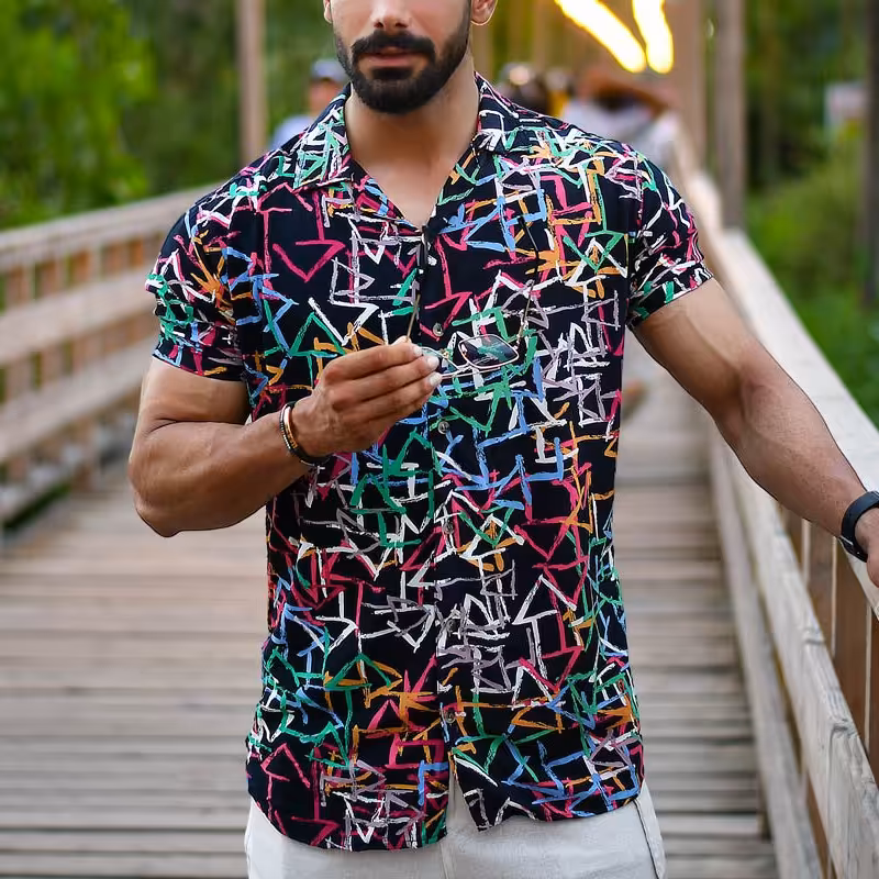 پیراهن مردانه هاوایی6

