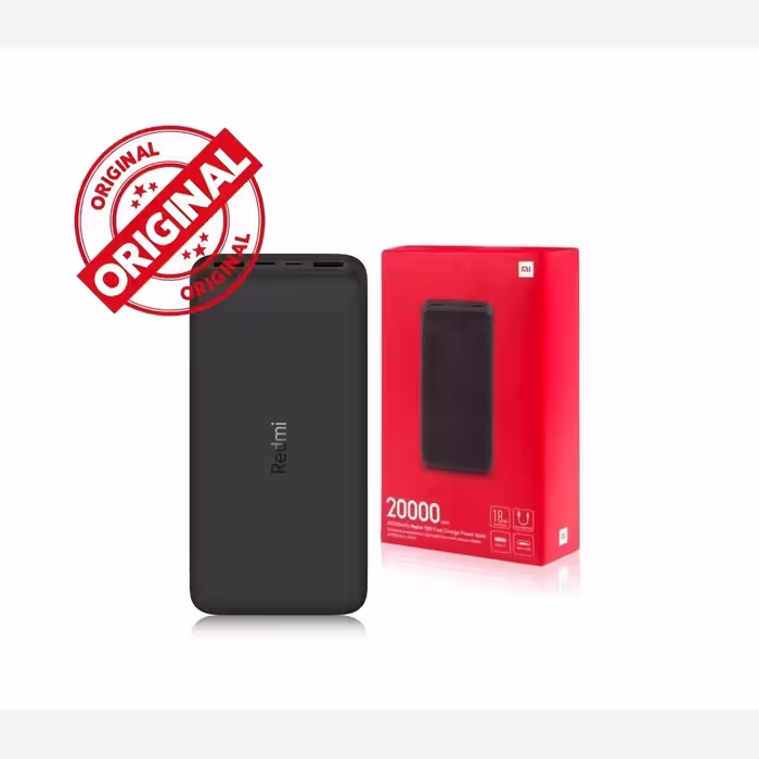 پاور بانک 20 هزار فست شارژ شیائومی Xiaomi Redmi PB200LZM اورجینال اصلی تایپ سی میکرو 18 وات 20000 میلی آمپر 2 پورت سریع