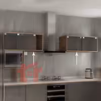 مکانیزم درب ریلی کمد تاپ لاین توکار TM2 دو درب شیشه ای فانتونی K523