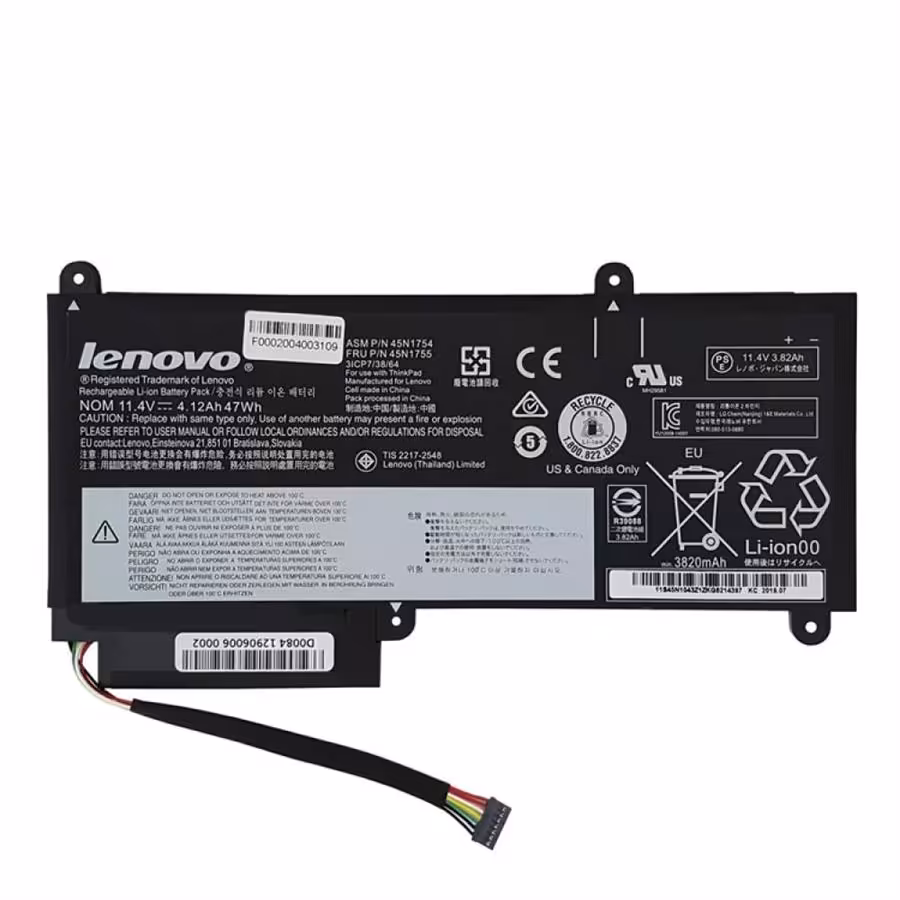 باتری لپ تاپ لنوو 45N1754 مناسب برای لپ تاپ لنوو  ThinkPad E460