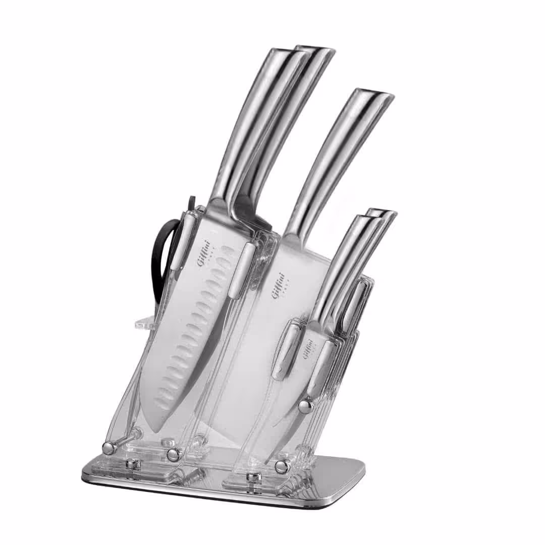 سرویس چاقو آشپزخانه 7 پارچه جی فی نی GIFFINI کد 232 استیل 