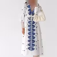 مانتو لینن ترک برند es-q با خرجکار خامه دوزی