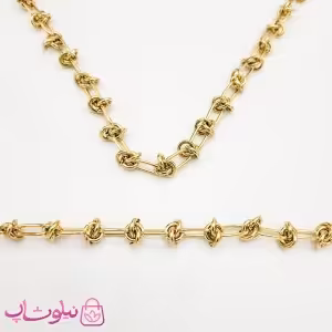 نیم ست زنانه با زنجیر طرح گره