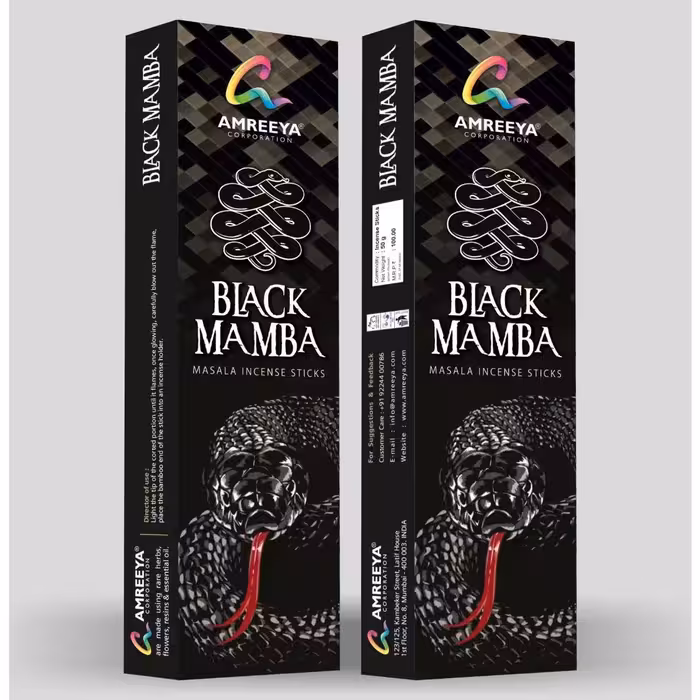 عود دستسا  بلک مامبا محصول هند  وزن 50 گرم  حدودا23شاخه  زمان سوخت1ساعت