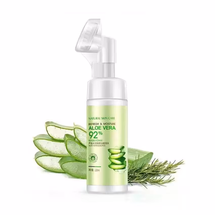 فوم شستشو صورت براش دار آلوئه ورا بیوآکواا